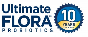 Ultimate Flora Logo with 10 year